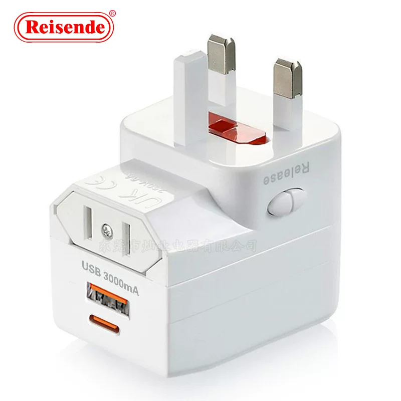 Travel plug multi-function conversion socket Global Communication conversion socket 1U1C travel conversion plug charger