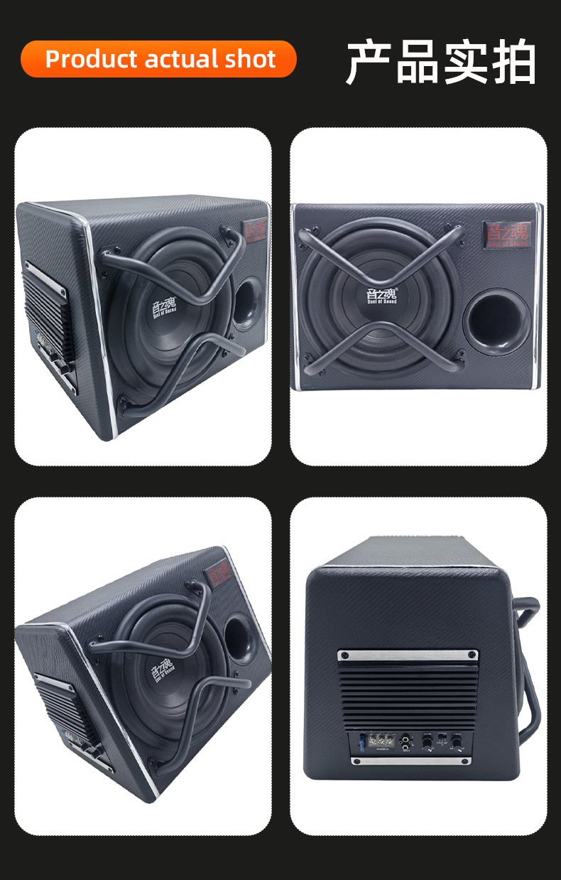 10-Inch 12V Car Subwoofer, Active Car Subwoofer, 12V Audio System, Direct Sales from the Manufacturer