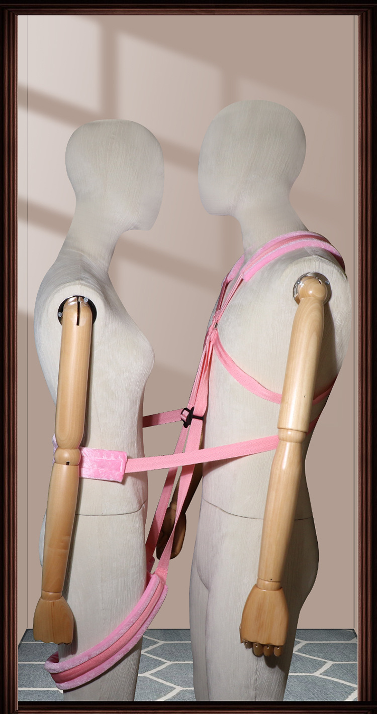 Door Swing Bondage Straps for Adults, Adjustable Restraint Kit with Metal Hardware, Red — detail image 32