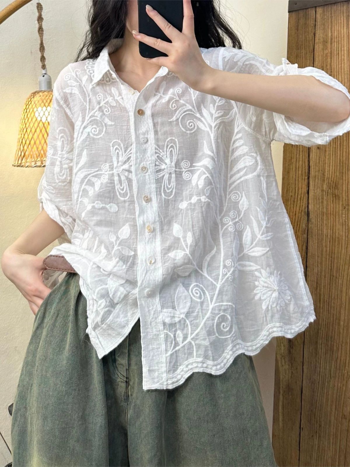Summer design thin shirt for leisure