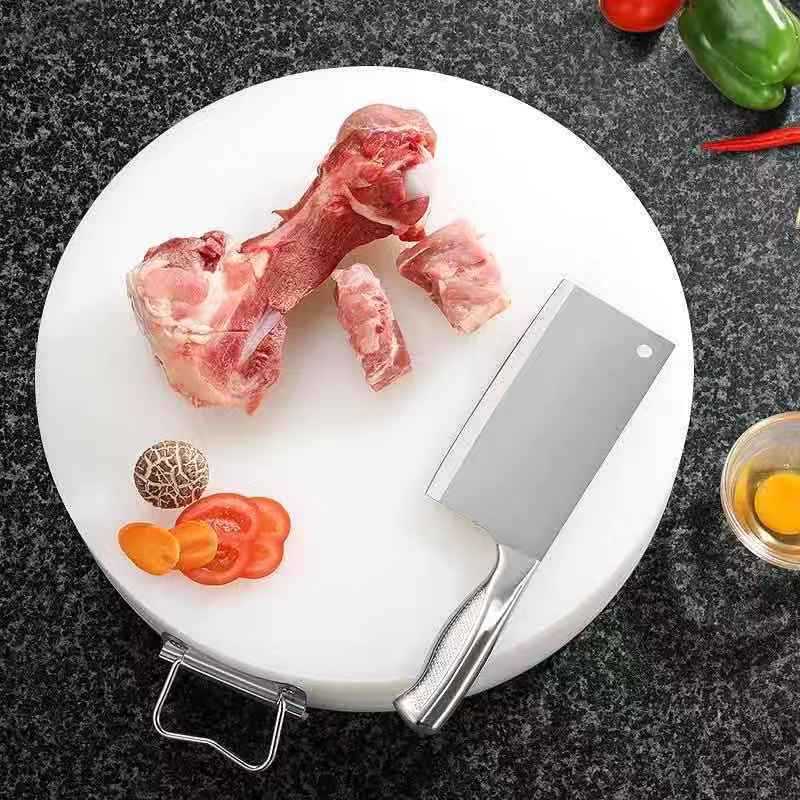 Vegetable board Antibacterial Antifungal Chopping board circular Plastic chopping block household thickening PE Meat Stuffed Chopped Bone Plate