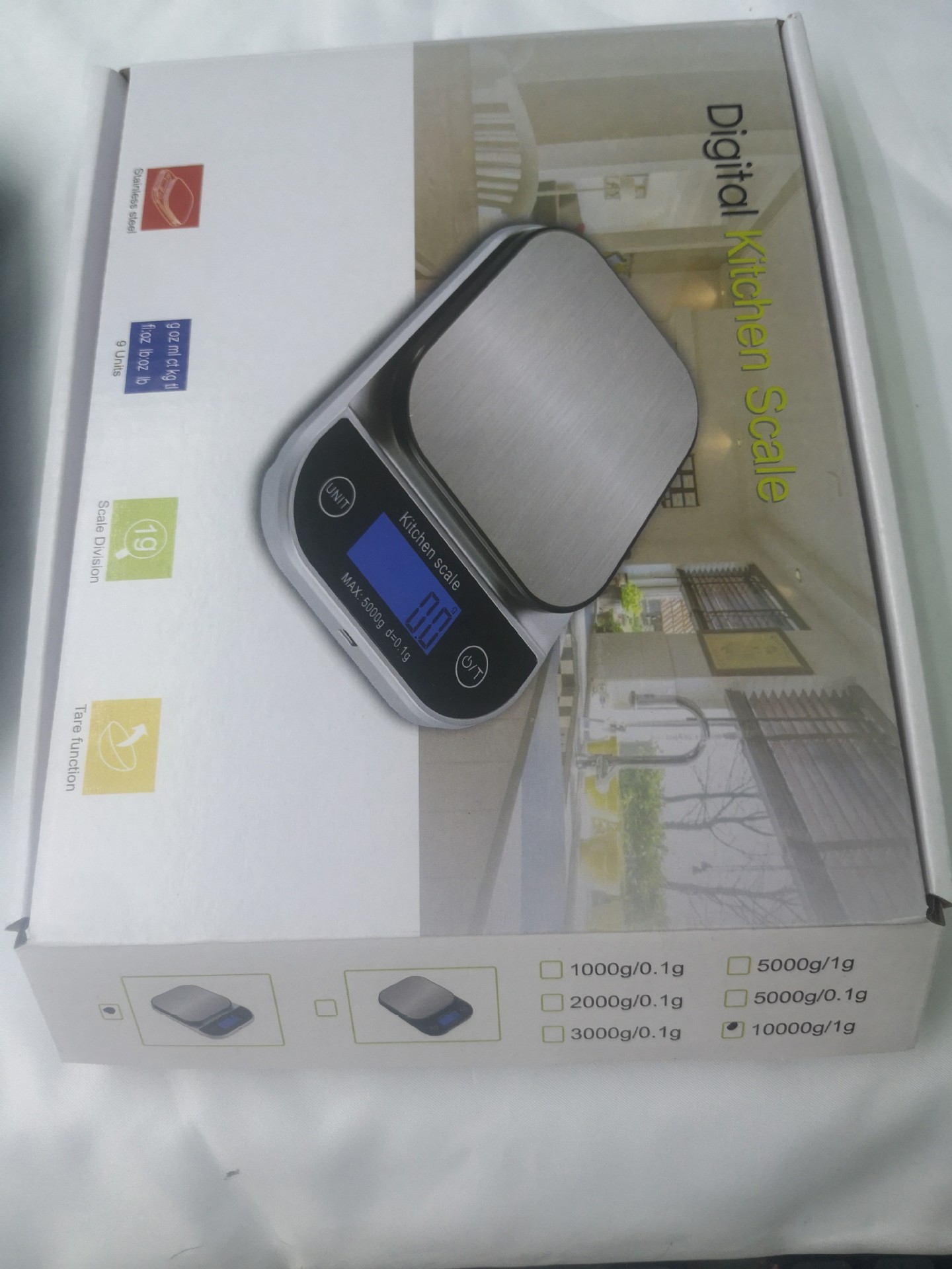 2022 nueva escala impermeable 10kg / 1g escala de cocina escala electrónica escala de horneado