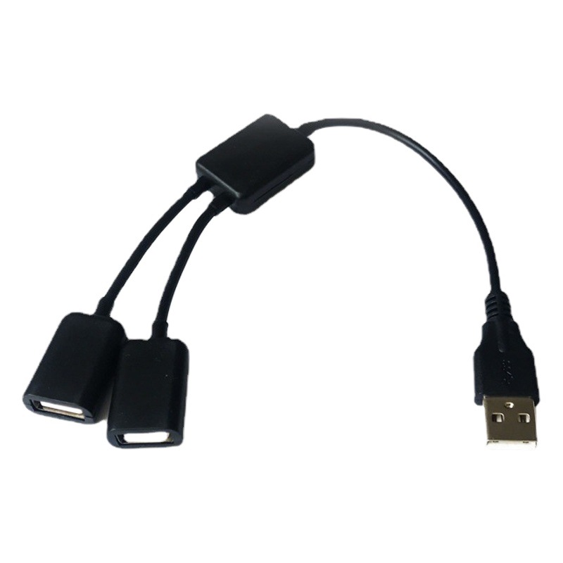 Cable de datos USB de uno a dos, macho a doble hembra, OTG, expansión USB para computadora, divisor de teclado y ratón, concentrador USB