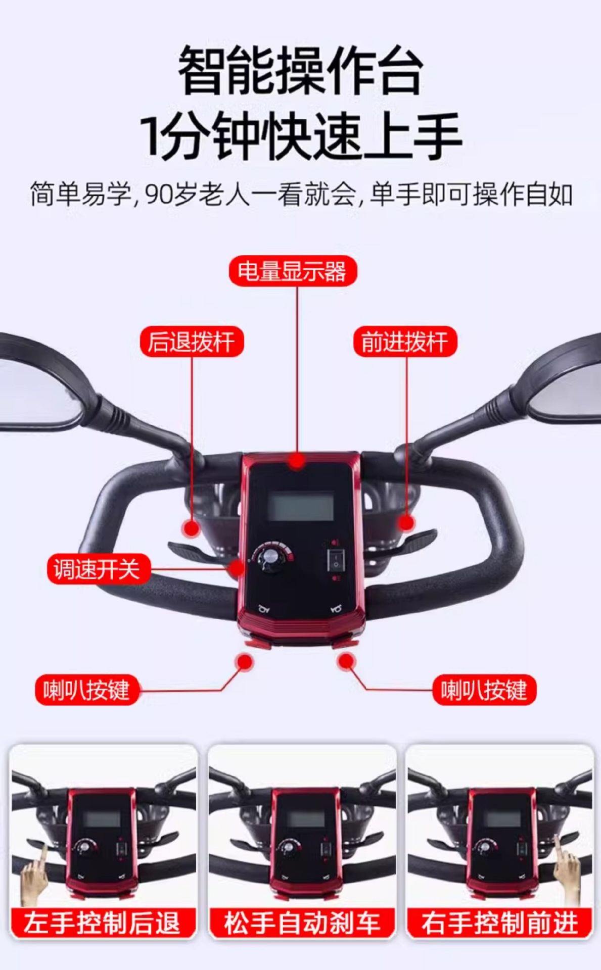 Factory Direct Sales of Electric Vehicles, Four-Wheel Mobility Scooters for the Elderly, Battery-Powered Vehicles, Folding Electric Vehicles, New Energy Electric Vehicles