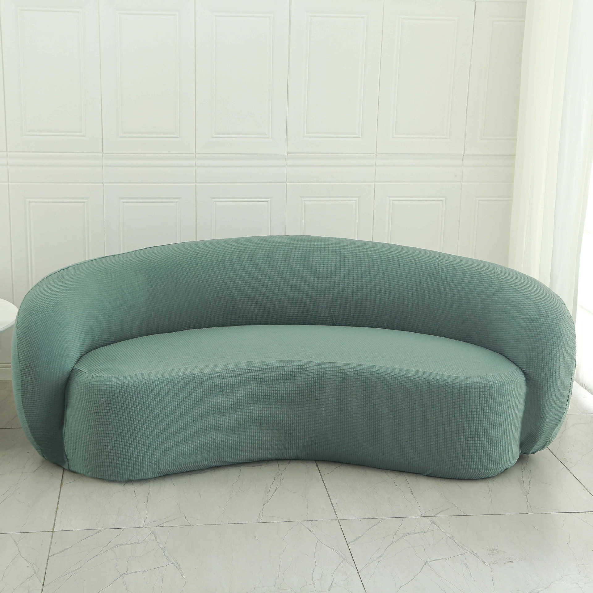 Cubierta de sofá y silla Cubierta de sofá de balcón de dormitorio individual de lana de cordero perezoso Cubierta de silla de sala de estar sencilla y cómoda