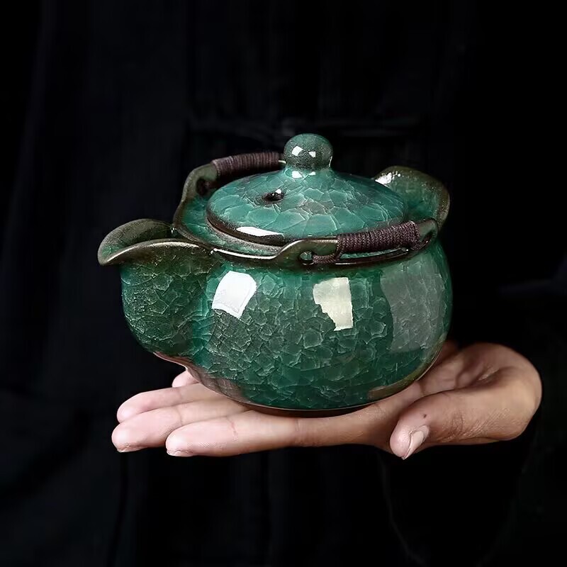 Green Ice Cover Bowl Tea Cup Household Large Single Three-talent Tea Bowl Not Hot Hand Grab Pot High-end Kung Fu Tea Set suit Green Ice Cover Bowl Tea Cup Household Large Single Three-talent Tea Bowl Not Hot Hand Grab Pot High-end Kung Fu Tea Set suit