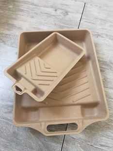 Customized Pulp Molded Paint Brush Tray, Environmentally Friendly Waterproof and Biodegradable Tray, Factory Customized Paper Tray Tool