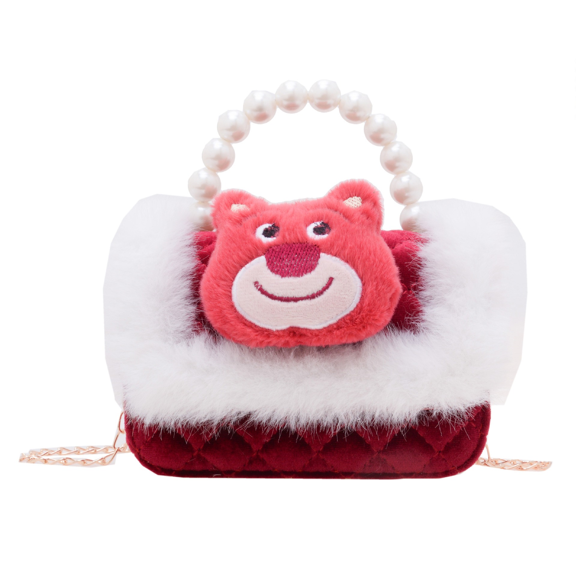 Transfronterizos Amazon bolsos para niños Aisha bolsa de la princesa bolsos de perlas bolsos de mano bolsos de chicas cadenas de comercio exterior