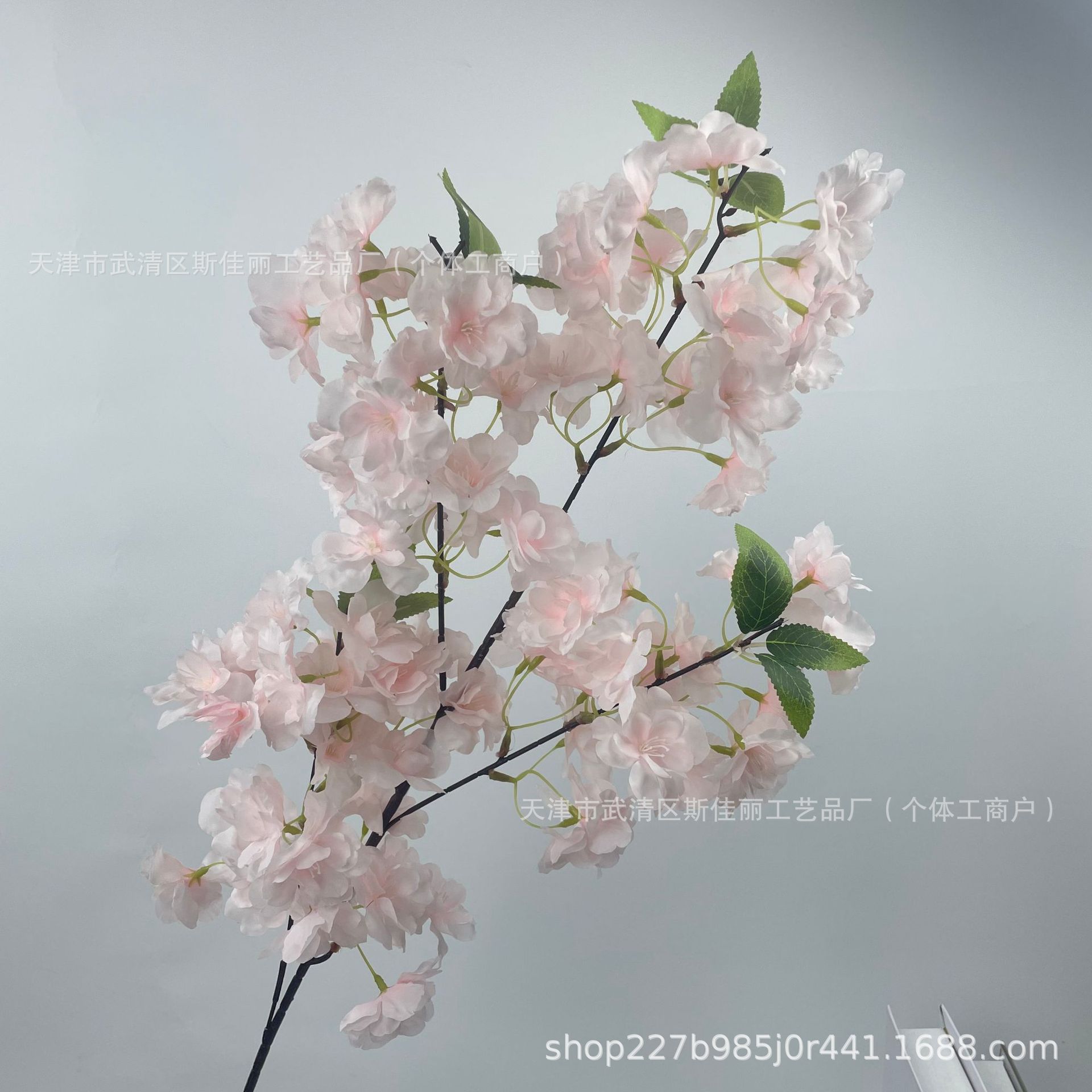 Simulación de flor de cerezo flor falsa única, decoración ecológica, diseño de bodas, guía de carreteras, centro comercial, sala de exposiciones, paisaje, arreglos florales