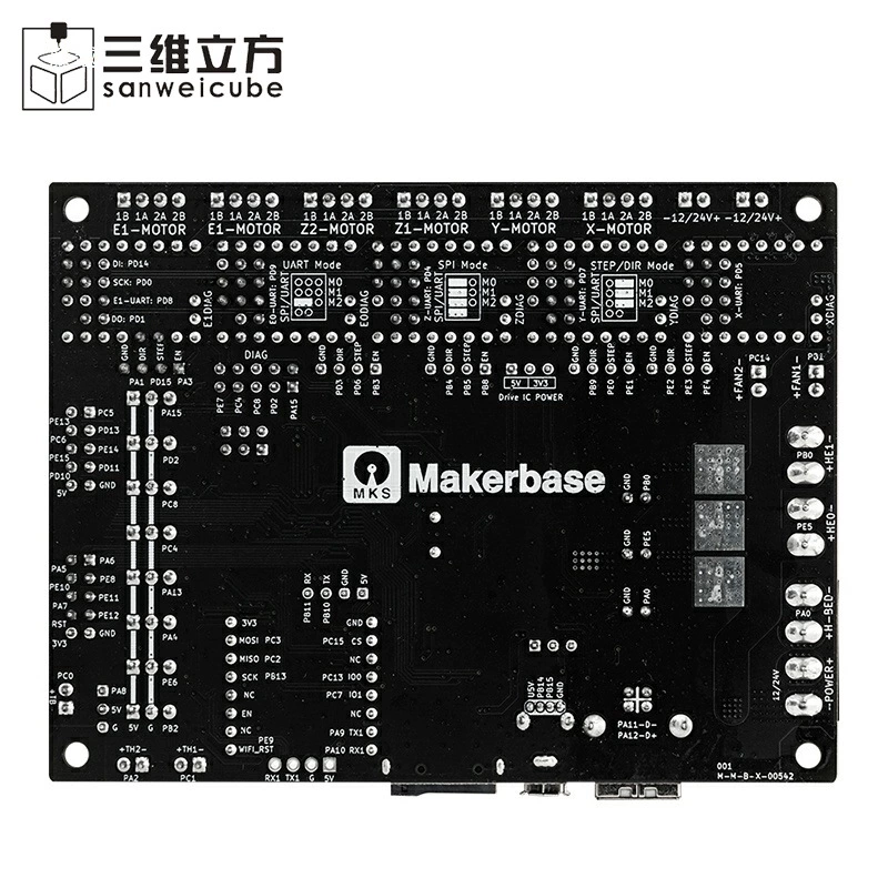 3D-принтер материнская плата MKS Robin Nano V3.1 с двойной Z-осью интегрированная управляющая плата ядро M4
