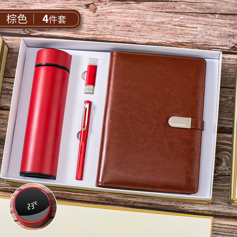 Set de regalo empresarial con logotipo personalizado, regalo para eventos de inauguración, set de recuerdo para reuniones de empresa, regalo práctico para clientes