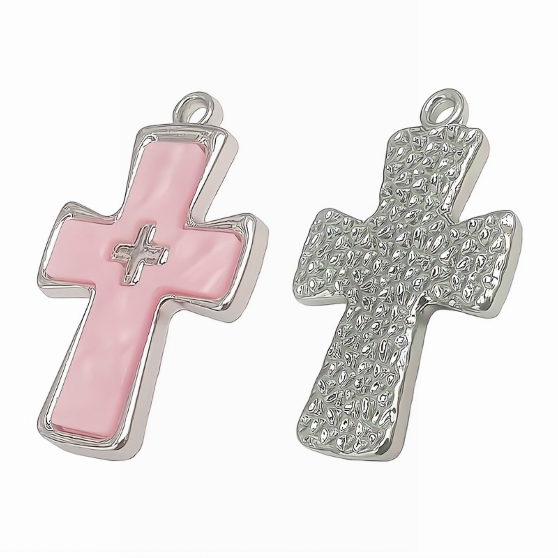 1 Piece Arylic Alloy Cross Pendant display picture 3