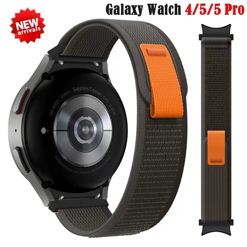 Подходит для Samsung Nylon Alpine Field Ring Ring Ring Ring Ring Samsun Watch4/5/5PRO с пластиковыми соединителями