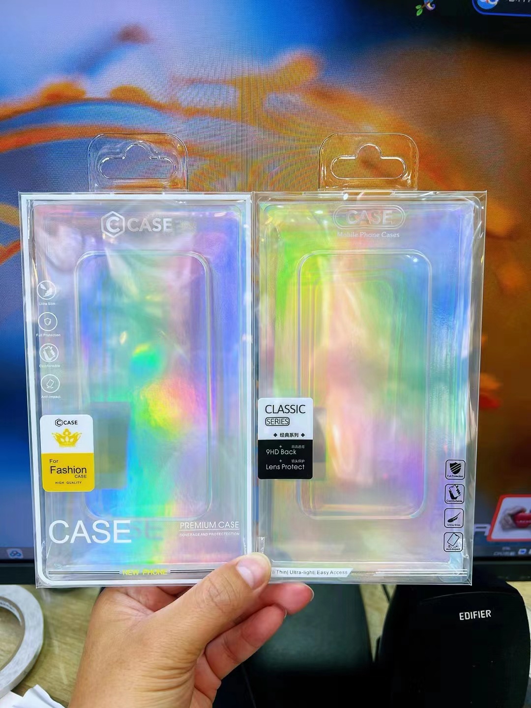 Universal Phone Case Packaging Box for Apple 13 14 Pro Max Transparent PVC Plastic Neutral Vacuum Forming 5.5-inch 6.5-inch