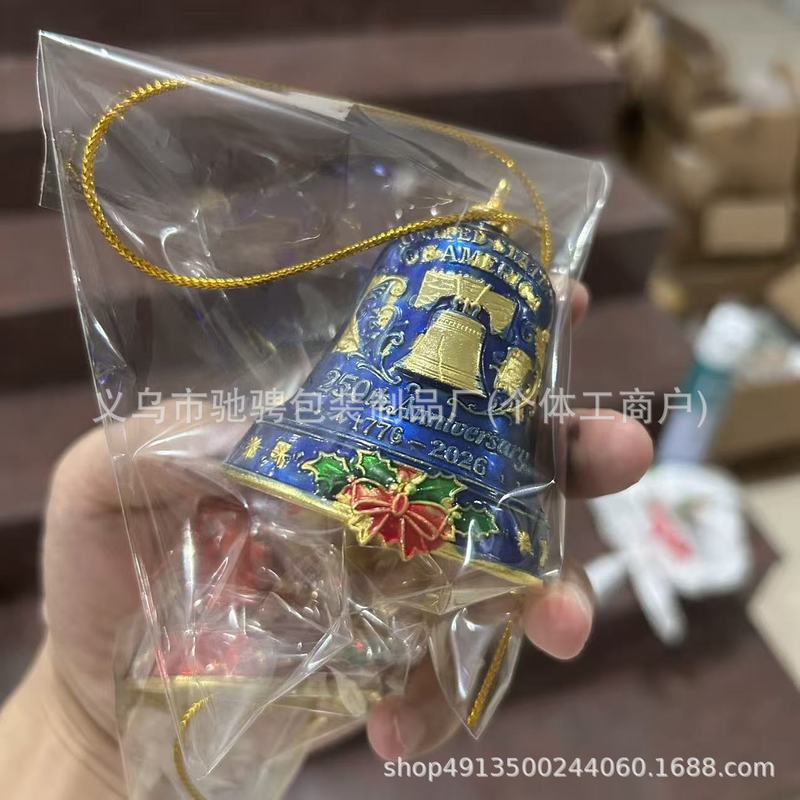 跨境亚马逊创意新U.S. 250th Anniversary Bell Ornament金属铃铛|undefined