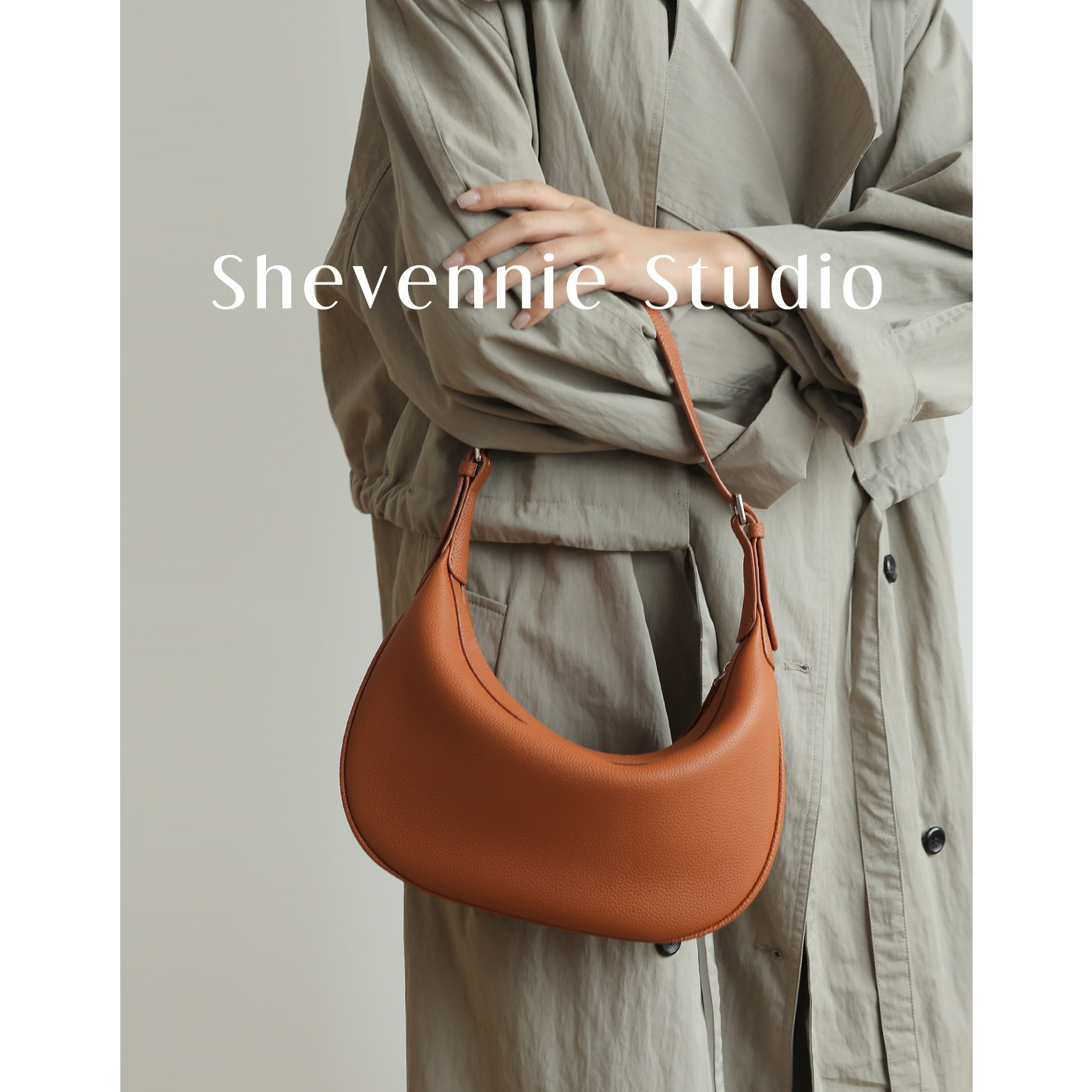 Women's Crescent Bag 2025 New Arrival Niche Underarm Bag Trendy Hobo Crossbody Commuter Dumpling Bag - Thumbnail 2