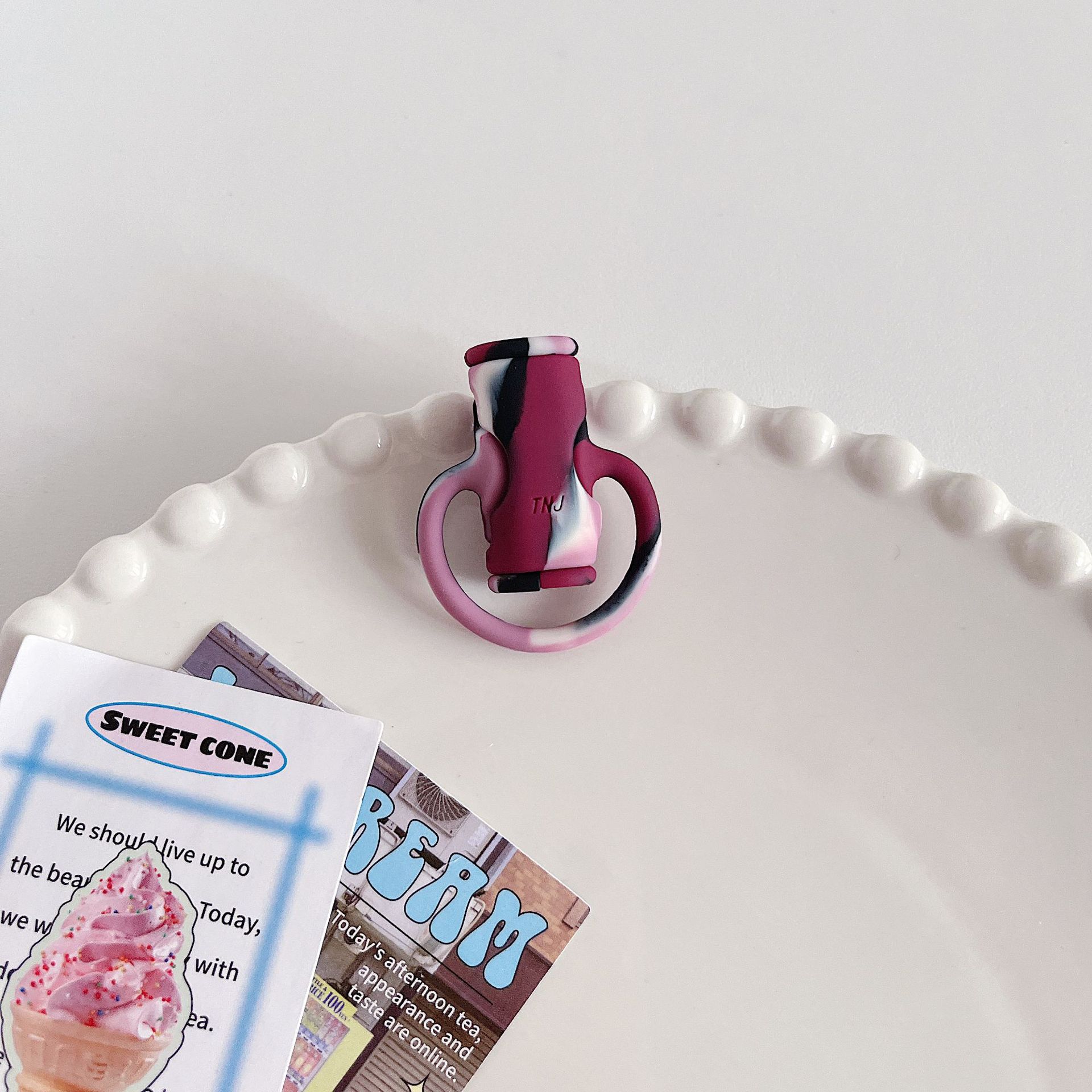 Cable de datos del teléfono móvil cubierta protectora silicona de dibujos animados dos en uno Cable de protección anti-fractura cubierta protectora de la cabeza del hilo de carga