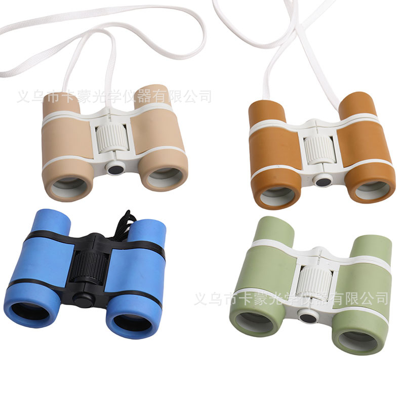 儿童趣味玩具望远镜 4x高倍高清宝宝春游旅行户外双筒望远镜