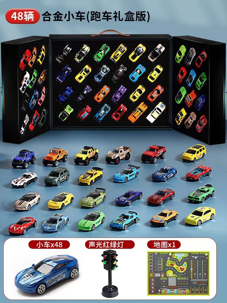 Coche de ingeniería de aleación para niños, simulador de excavadora, coche de juguete deslizante, niño, excavadora, mezcladora, juego de camión de bomberos