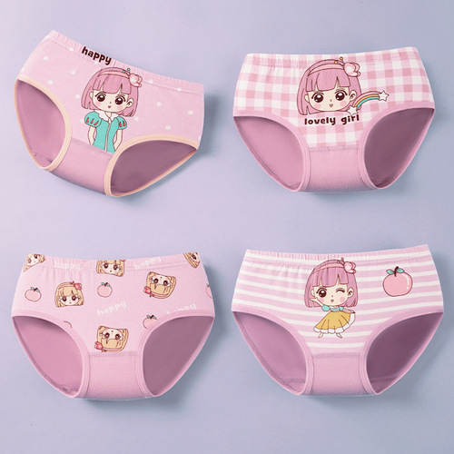 Summer girls' briefs, pure cotton, small, medium and large children, girls, baby panties, pure cotton shorts, dropshipping