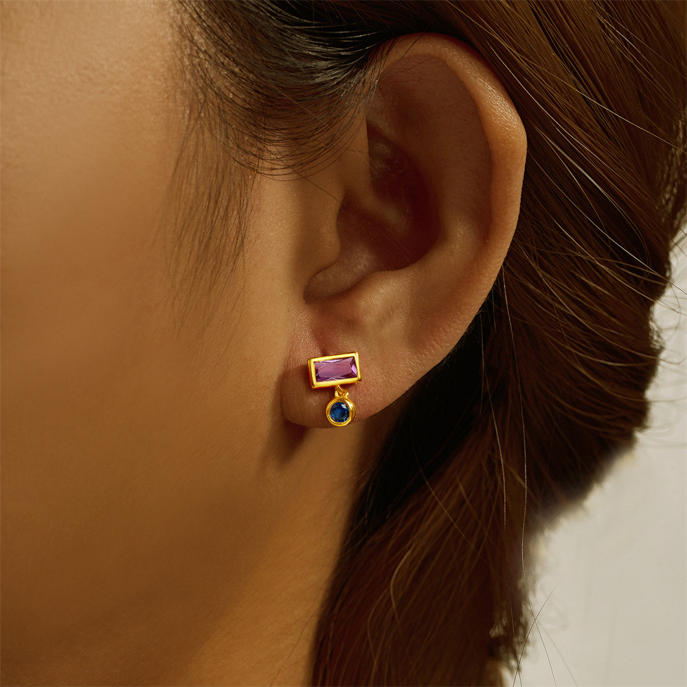 2g Weight October Birthstone Opal, Zircon Inlay Material Ear Studs Classification 1 Piece Quantity Daily Occasion 925 Sterling Silver Material Geometric Pattern Unisex Gender Plating, Inlay Design Simple Style Style 1 Piece Ear Cartilage Rings & Studs Simple Style Geometric 925 Sterling Silver Plating Inlay Opal Zircon 28