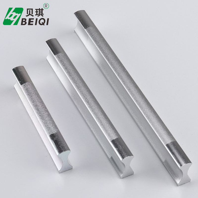 Factory wholesale direct supply one-piece aluminum alloy drawer handle furniture hardware handle in gold color