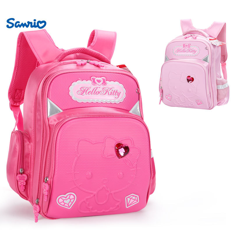 Sanrio Hello Kitty Elementary School Children's Schoolbag Cartoon Spine Protection and Burden-Reducing Backpack Special Price New Wholesale