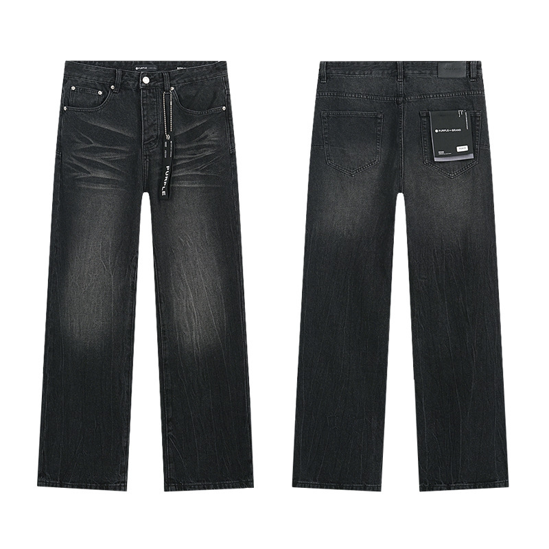 PURPLE BRAND JEANS美潮高街男士休闲破洞设计款修身显瘦牛仔长裤|undefined