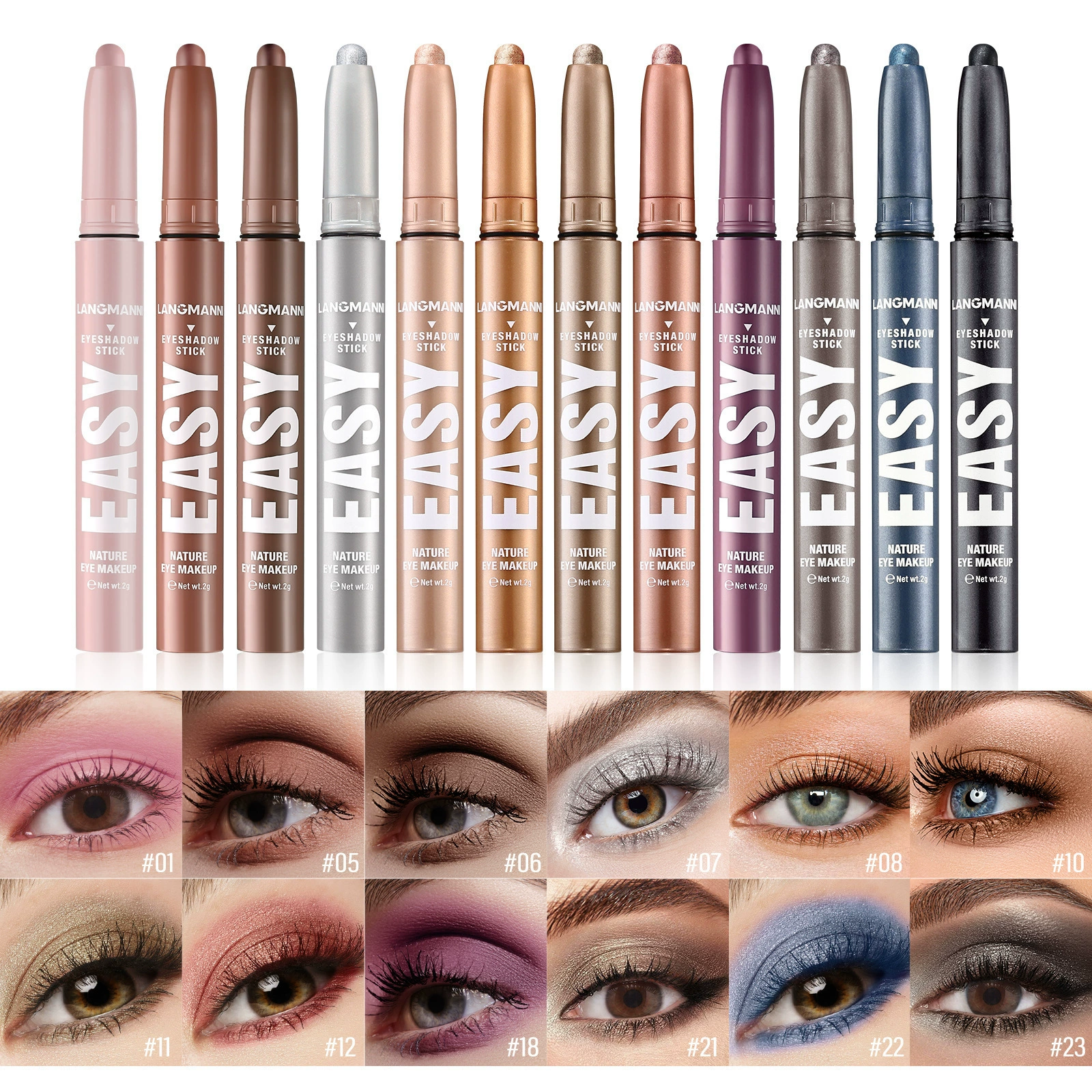 Тени-карандаш для век LANGMANN single eye shadow stick