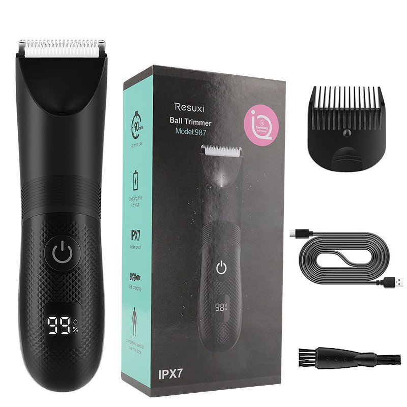 Ventas transfronterizas calientes 2 en 1 cortador de pelo eléctrico impermeable cuerpo entero afeitar cuchillo de afeitar hombre y mujer intimidad image 11