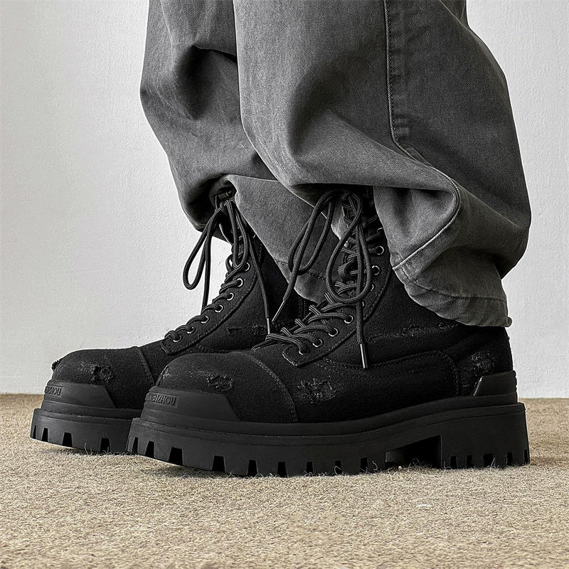 Martens, high universal boots platform, mid-length