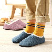 宝宝加绒地板鞋儿童拖鞋秋冬季室内包跟防滑袜鞋居家袜套婴童