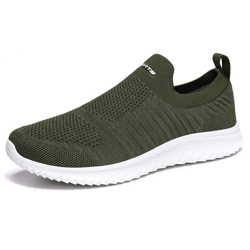2025 primavera nueva pareja zapatos de tejido femenino cómodos zapatos casuales de malla transpirables zapatos deportivos de hombre zapatos de altura baja