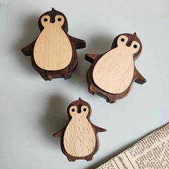 Nordic ins log children's room drawer wardrobe cabinet bookcase door handle cute creative animal penguin hook