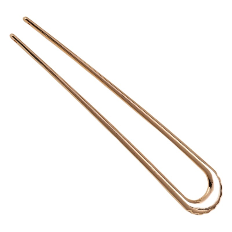 Estilo étnico retro aleación galvanizada en forma de U accesorios para el cabello horquilla superficie de luz DIY Placa de Cabeza trasera Paquete de pelo clip de pelo