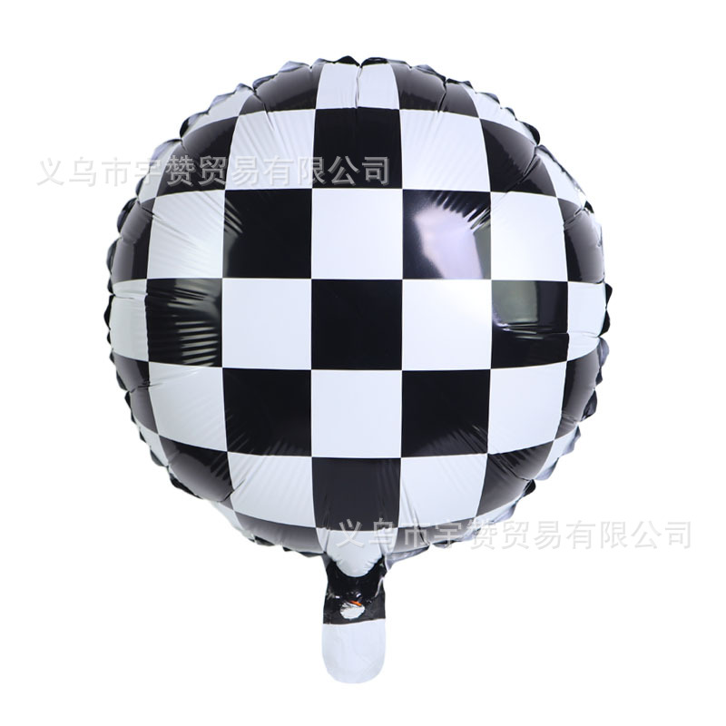 Amazon nuevo tema Racing coche casco neumático película de aluminio globo rueda ecuación rápido Racing globo