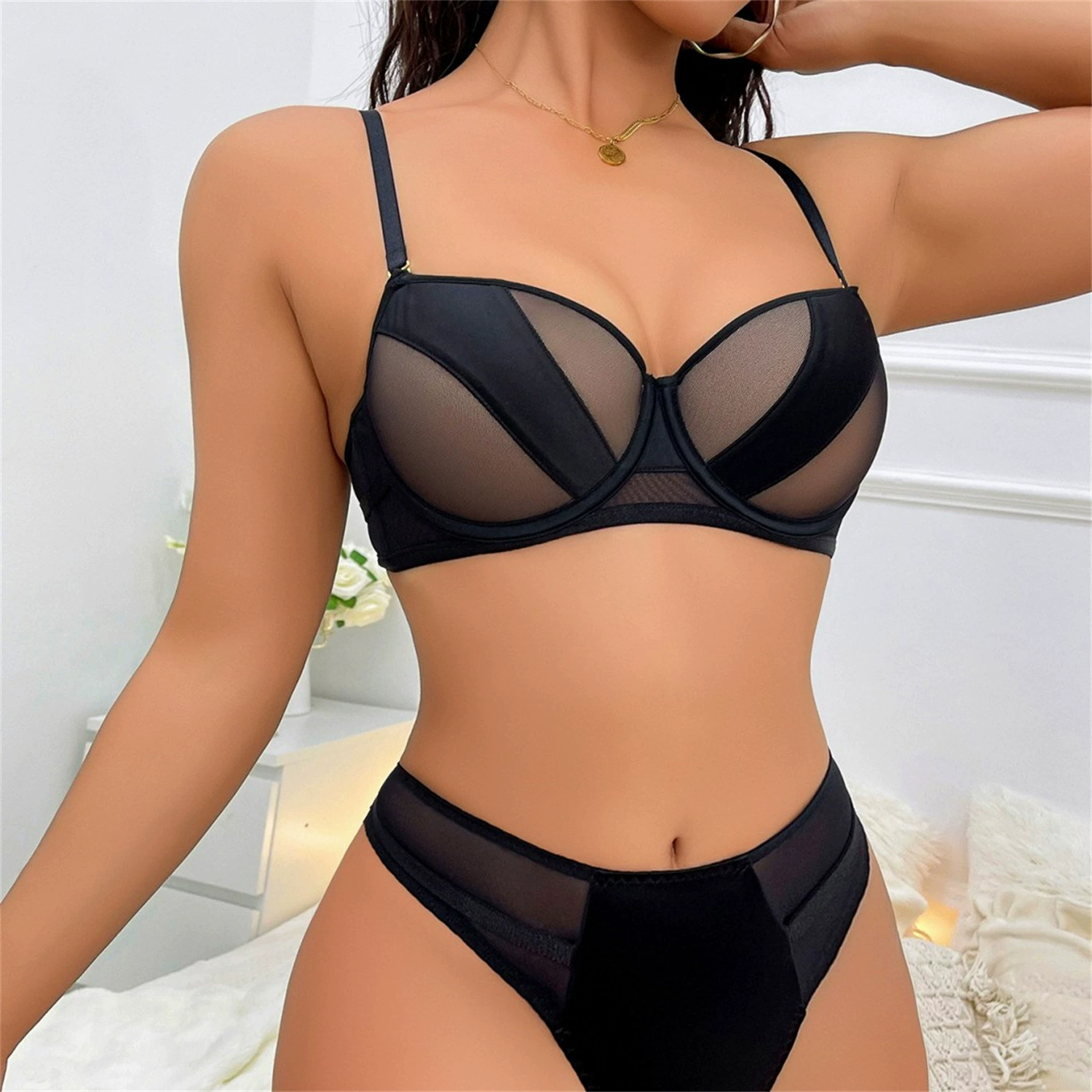 2024 контрастное кружевное нижнее белье