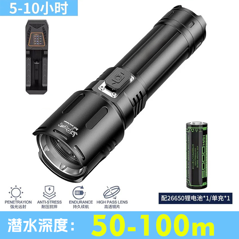 다이빙 라이트 [SST40 심지*5000mAh] + 충전실
