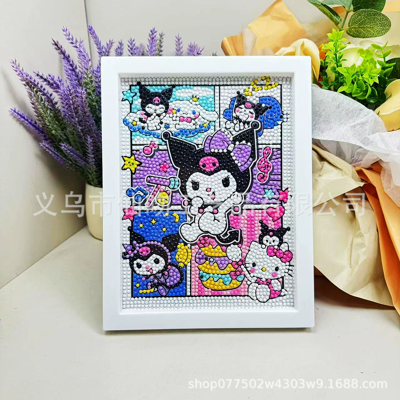 Набор для алмазной живописи Sanrio Kuromi, 17×22 см пластиковая рамка, набор для творчества DIY для детей