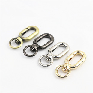 Luggage handbag leather hardware accessories key buckle hook inner diameter 1cm open spring ring chain connection buckle