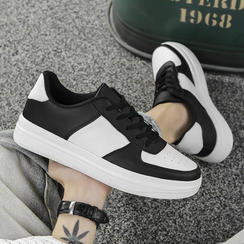 Tenis Casuales con Suela Gruesa para Hombre Talla 48 de Cuero Artificial y EVA Transpirable para Uso Casual