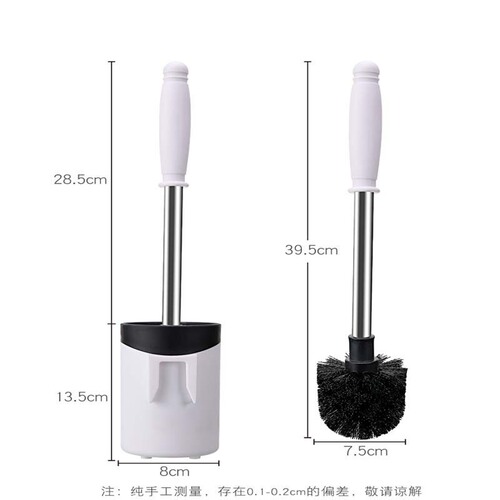 Household long handle cleaning toilet brush full-angle decontamination soft brush household punch-free set cleaning brush toilet brush
