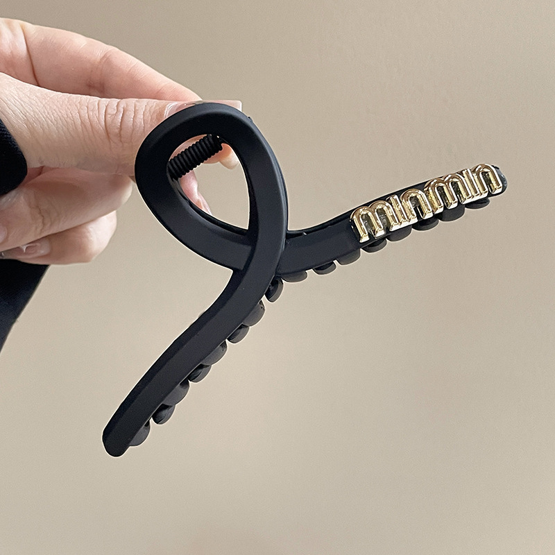 Clip de agarre, gran cantidad de cabello, horquilla esmerilada, horquilla simple, horquilla de tiburón, nuevo y exquisito tocado de alta gama, horquilla femenina