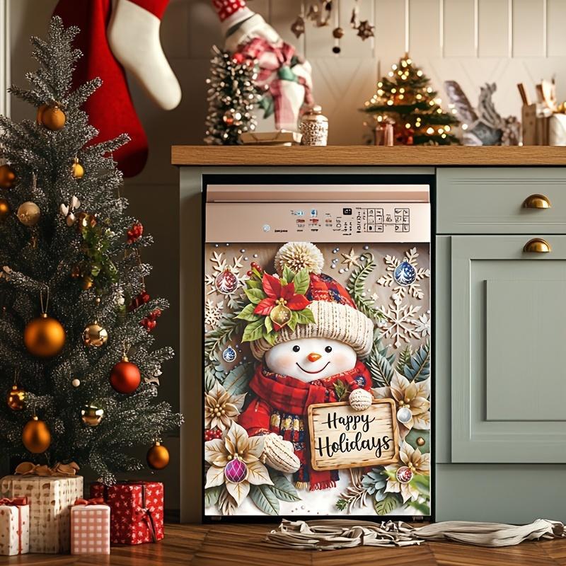 Amazon's New 2D Digital Printing Washing Machine, Dishwasher, Refrigerator, Velcro, Home Christmas Decoration
