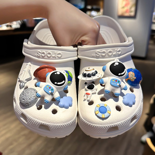 hole shoes accessories diy star astronaut cartoon shoe flower shoe buckle carlochi decorative buckle buckle accessories