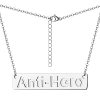 Universal fashionable necklace stainless steel with letters