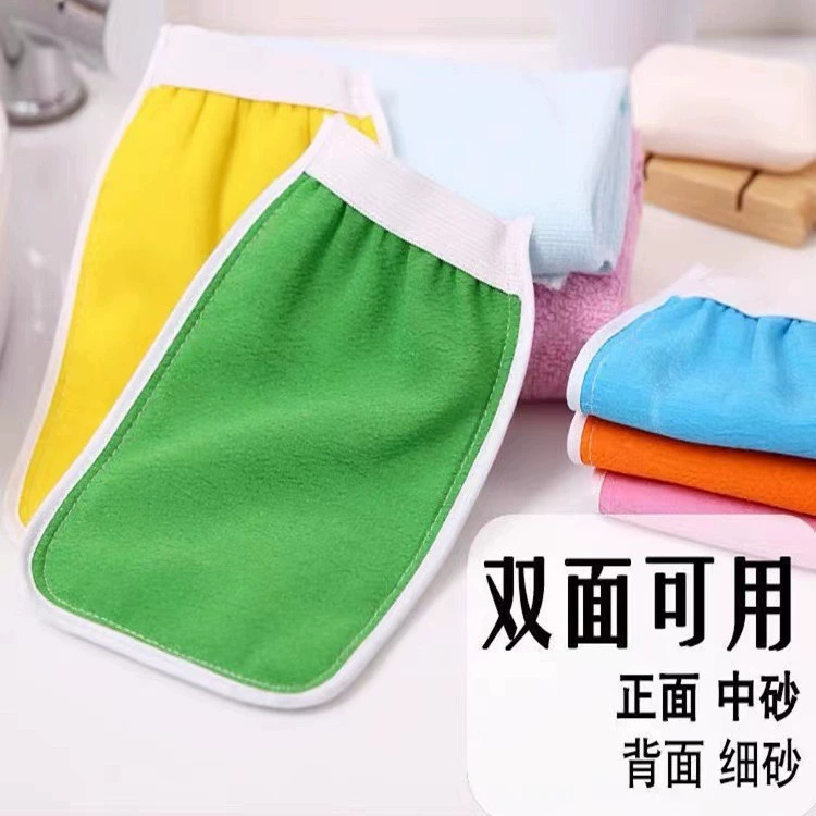 Банное полотенце, банное полотенце, прочные грязевые перчатки, бытовые двусторонние протирания спины, протирание, зола не повреждает артефакт ванны для мужчин и женщин