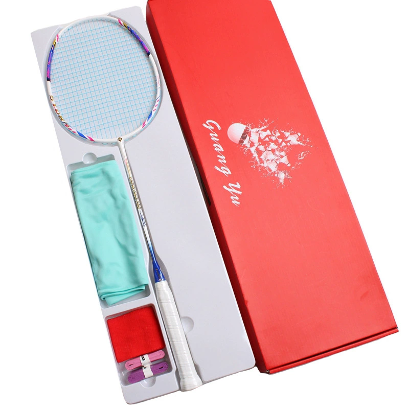 Популярная полностью карбоновая ракетка для бадминтона Amazon, легкая ракетка для взрослых 4U, тренировочная ракетка для специальных соревнований, ракетка для бадминтона, одиночная ракетка
