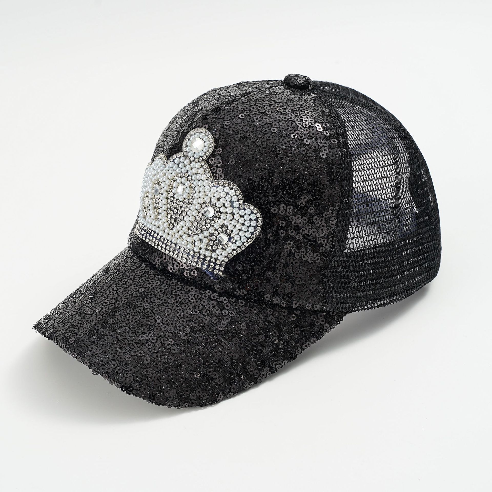 2023 nuevo sombrero diamante rhinestone completo protección solar moda Corea del verano de los niños casquillo enarbolado