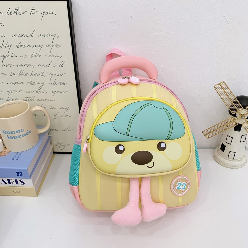 Jardín de infantes, mochila de dibujos animados, lindos osos, mochila para niños y niñas, mochila de viaje para niños ligeros
